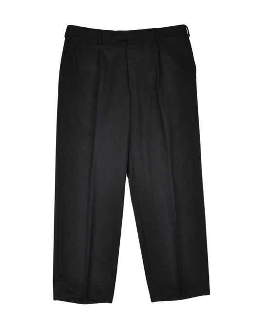 BRIONI Cortina Dress Pants Grey Wool Mens Pleated Trousers Size 53 R