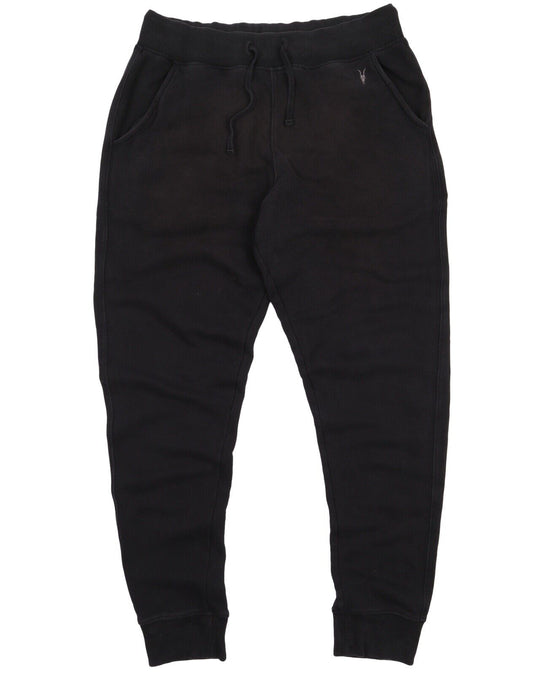 ALLSAINTS Jogger Trousers Black Cotton Men's Pants Size L