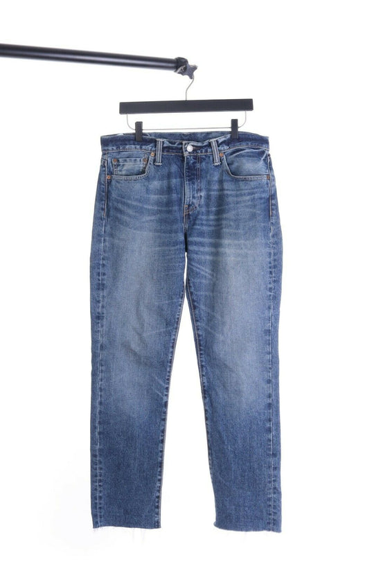 Men's LEVIS Blue 100% Cotton Denim Faded Jeans Size W 33 L 32