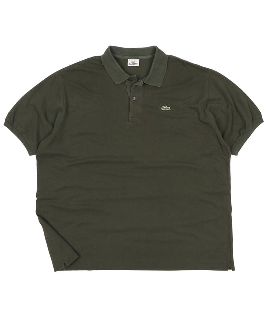 Men's LACOSTE Green Pique Cotton Polo Shirt Size 7 / 2XL