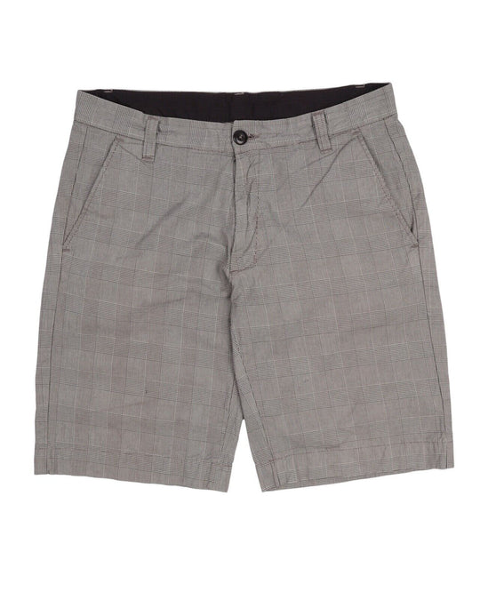 Men's CARHARTT WIP Gray Check Cotton Primary Bermuda Shorts Size 34