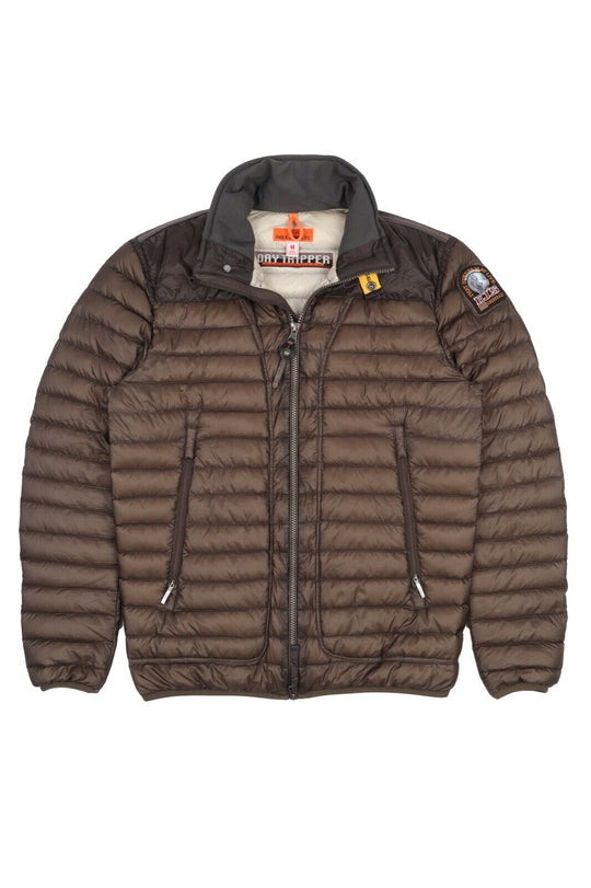 Men's PARAJUMPERS Olive Day Tripper Micro Down Puffer Quilted Jacket Size M