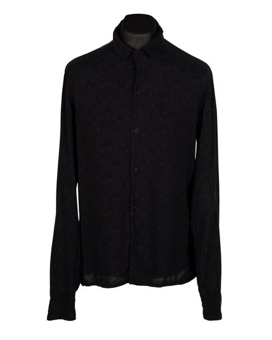 ALLSAINTS Gorda Shirt Black Cotton Mens Size S