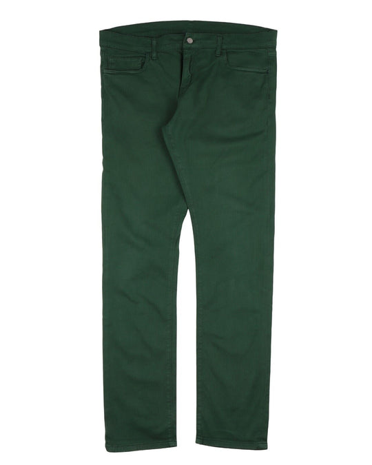 CARHARTT Rebel Pants Green Cotton Men's 5-Pockets Straight Leg Size 36x34