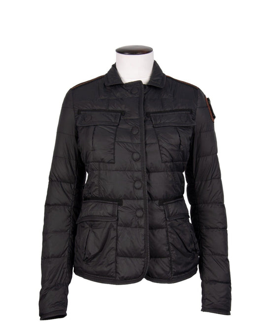 PARAJUMPERS Jacket Black Super Light Weight Puffer Women Down Blazer Size UK S