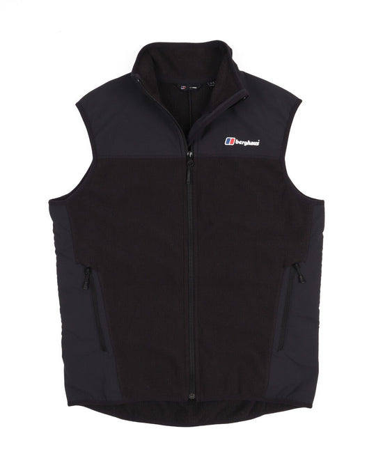 BERGHAUS Vest Fleece Black Outdoor Men's Size S