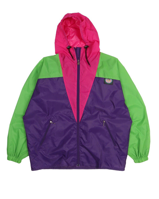 Vintage K.WAY Jacket Colorblock Bag Packable Men's Windbreaker Size XL