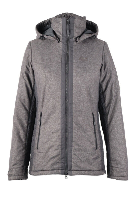 Women's JACK WOLFSKIN Grey Microguard Full Zip Outdoor Jacket Size M