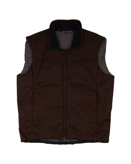 ARCTERYX Vest Brown Quilted Mens Waistcoat Size ~ XL