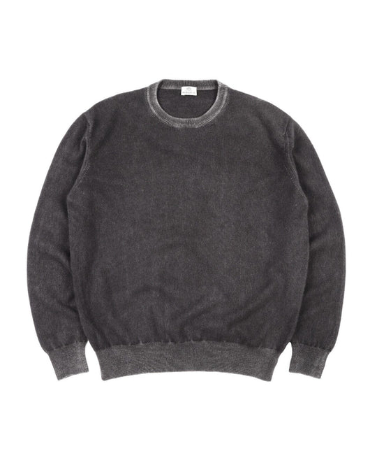 BORELLI Jumper Sweater Gray Cashmere Crew Neck Men's Size 56