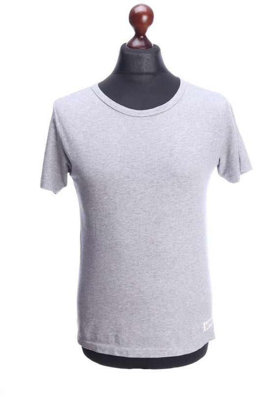 ACNE JEANS Grey 100% Cotton Crew Neck T-Shirt Size 48 / S