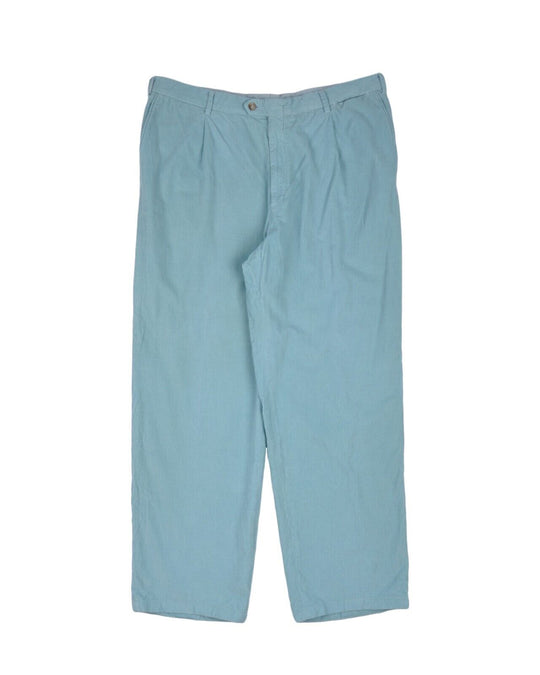 BRIONI Cervinia Pants Light Blue Corduroy Cotton Men's Trousers  Size 54 IT