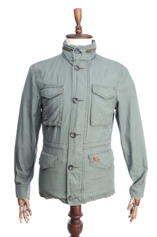 LEVI'S Olive Cotton Multi Pocket Field Jacket Size s