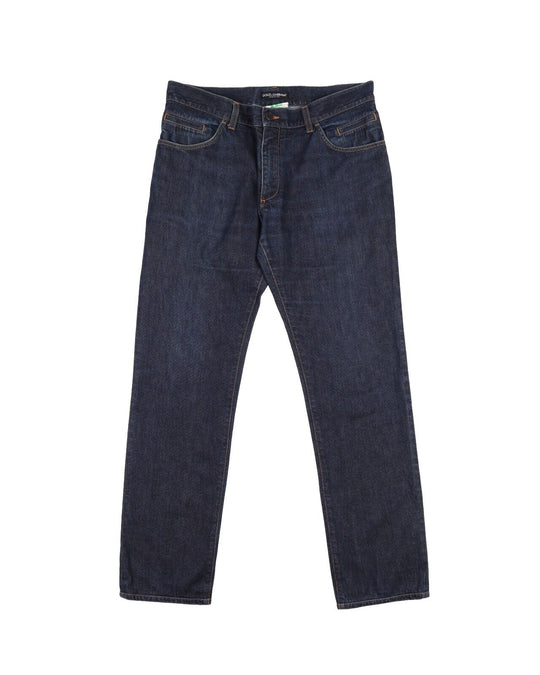 DOLCE & GABBANA Denim Navy Blue Cotton Men's Jeans  Size 50 IT