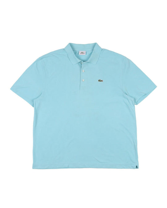 LACOSTE Sport Polo Shirt Blue Pique Cotton Men's Short Sleeve Size 7 / XXL