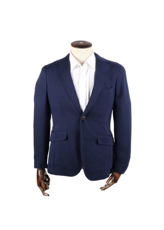 HACKETT Sport Coat Royal Blue Loro Piana Cotton Blazer Men's Size 48 IT 38 UK