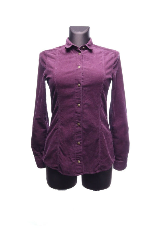 BARBOUR INTERNATIONAL Dark Magenta Cotton Corduroy Slim Fit LS Shirt Size 36