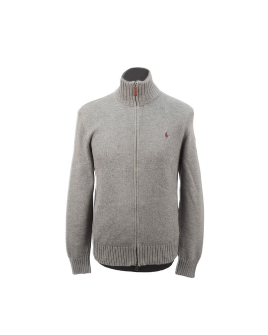 POLO RALPH LAUREN Jumper Gray Cotton Full Zip Men's Size S