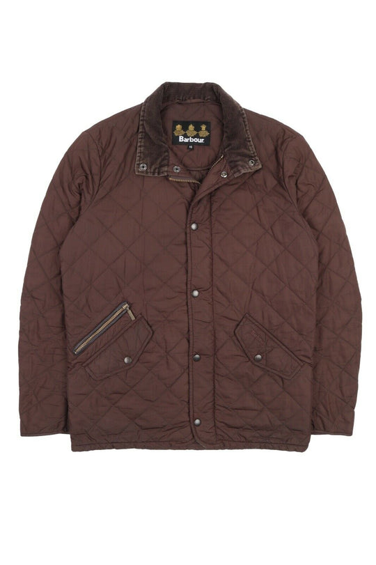 Men's BARBOUR Brown Chelsea Sportquilt Quilted Jacket Size XS