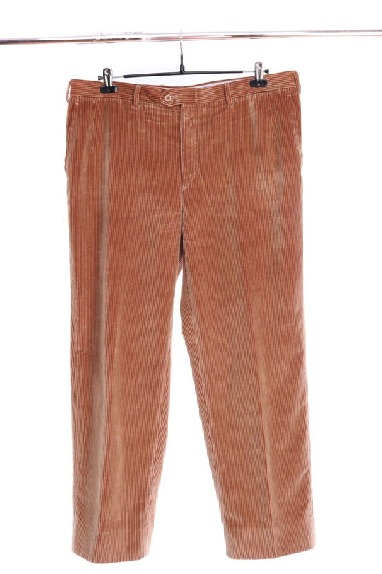Men's BRIONI CORTINA Cappuccino Cotton Straight Corduroy Pants Size 54
