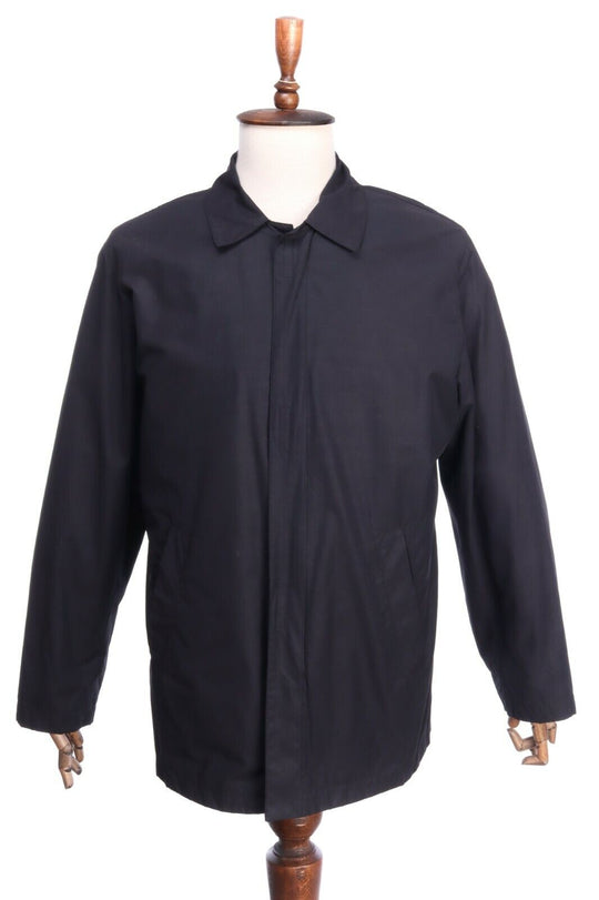 GANT MADISON SQUARE Black Cotton Wax Full Zip Jacket Size M