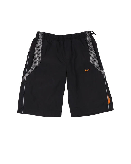 Vintage NIKE Shorts Black Elastic Waist Mens Pull-On Size S