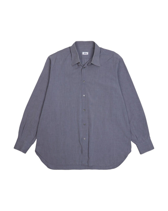 BRIONI Dress Shirt Gray Cotton Men's Button Up Size 44 / 17.5