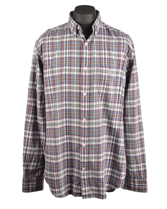 GANT Winter Twill Multicolor Check Men's Cotton Shirt Size XL