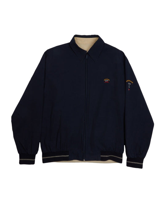 PAUL & SHARK Yachting Reversible Jacket Navy Ivory Men's Harrington Size XXL