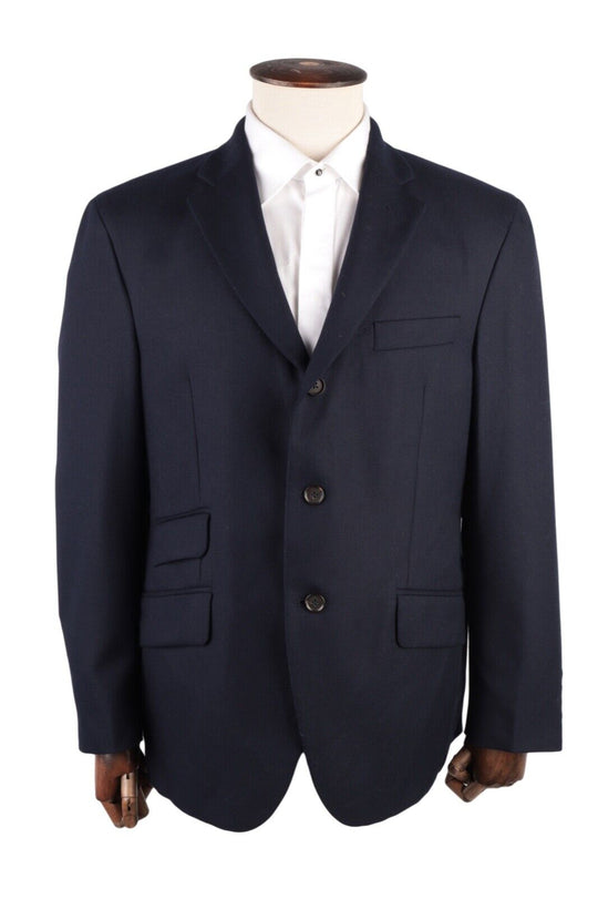 Men's HACKETT Navy Wool Blazer Sport Jacket Size IT 54 s UK 44 s