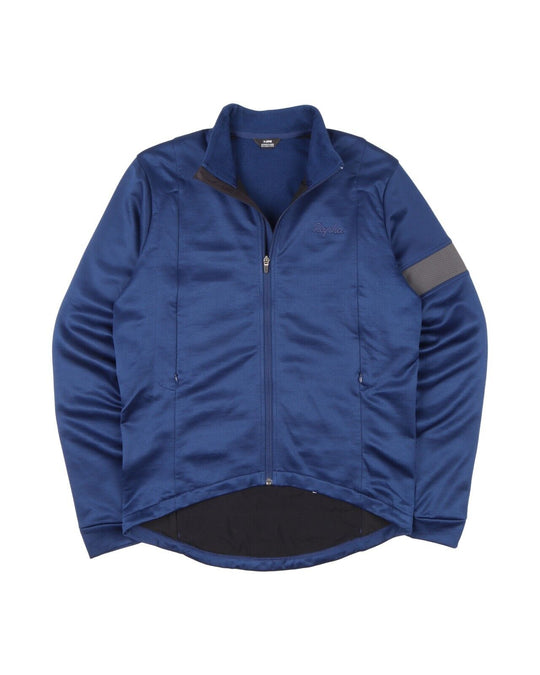 RAPHA Winter Jersey Jacket Blue Full Zip Cycling Men's Top Size XL