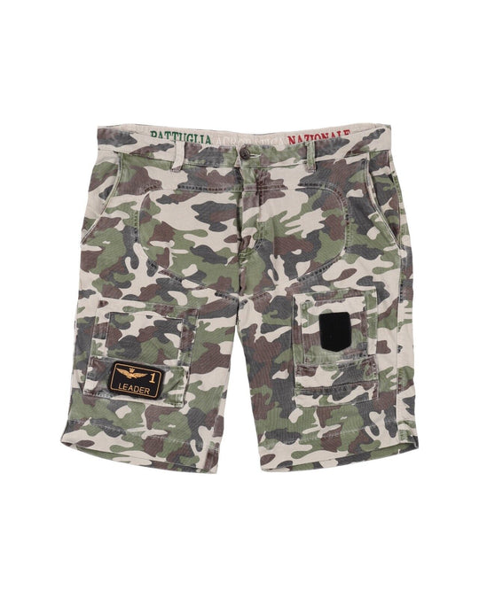 AERONAUTICA MILITARE Cargo Shorts Camouflage Cotton Mens Size 36