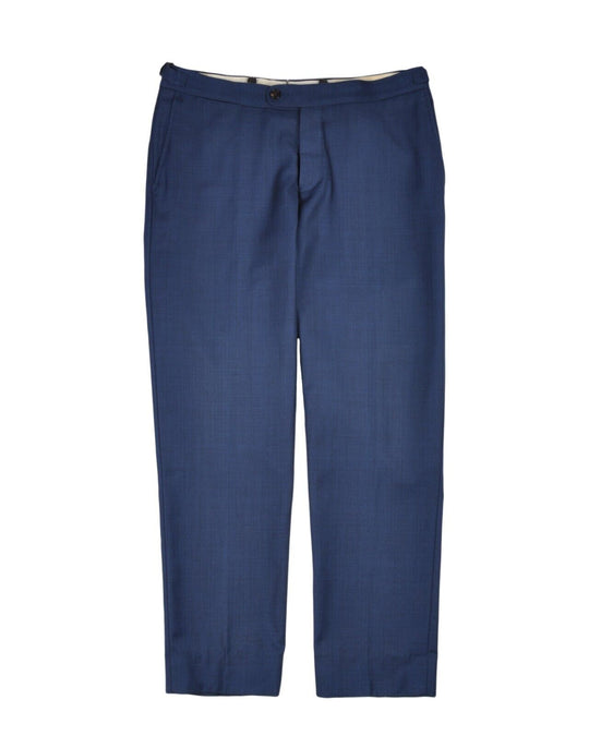 SUITSUPPLY Pants Blue Check Wool Mens Trousers Size 48 IT / 32
