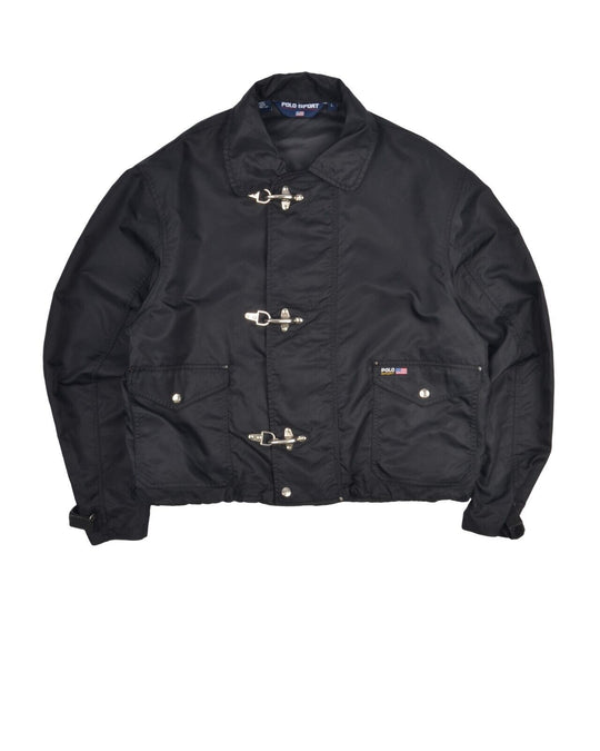 POLO SPORT RALPH LAUREN Fireman Jacket Black Nylon Women's Size L