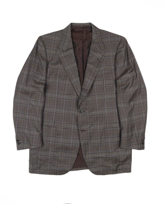 BRIONI Roman Style Blazer  Check Wool Jacket Men's Size 42 UK / 52 IT