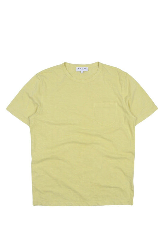 Men's YMC Yellow Cotton Short Sleeve Pocket T Shirt Size M