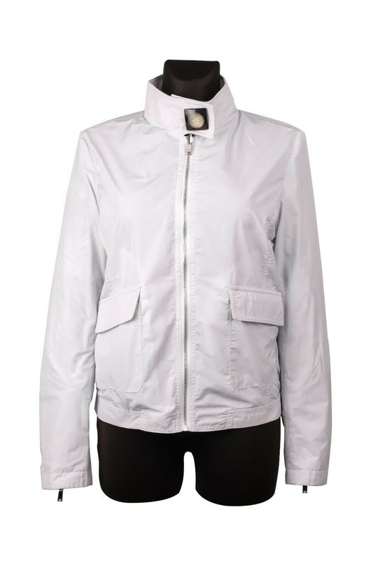 Women's EMPORIO ARMANI White Reversible Harrington Jacket Size 42