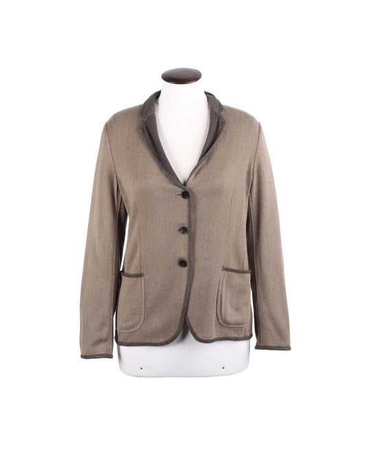 BOGLIOLI Blazer Gray Wool Women's Jacket Size 42 IT