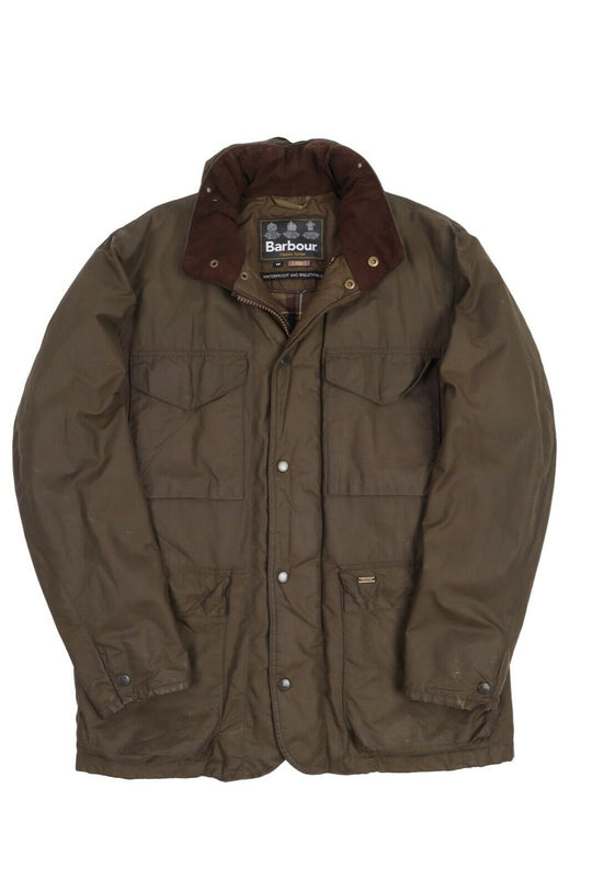 Men's BARBOUR Olive Green Waterproof Kenmiur Jacket Size M