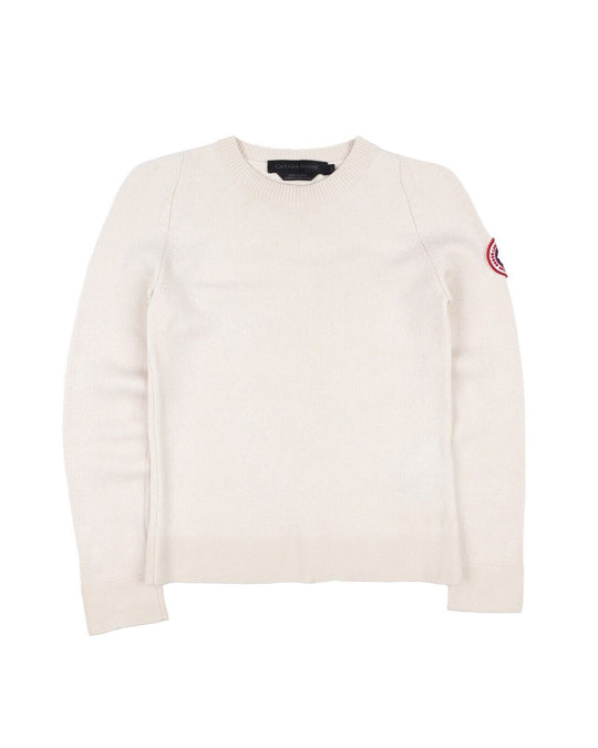 CANADA GOOSE Pullover Beige Merino Wool Women's Jumper Size S