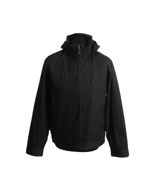 Polo RALPH LAUREN Jacket Black Insulated Hooded Men's Harington Size M
