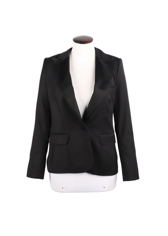 STELLA McCARTNEY x H&M Blazer Black Wool Women's Jacket Size 34 IT
