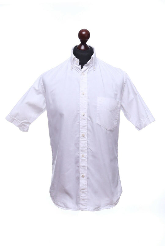 PAUL & SHARK White Cotton Short Sleeve Shirt Size 39
