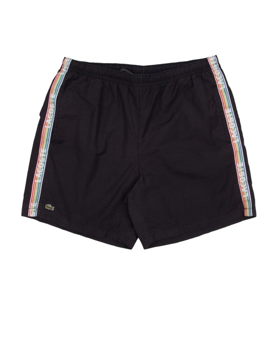 LACOSTE Swim Shorts Navy Blue Cotton Mens Bermuda Size 6