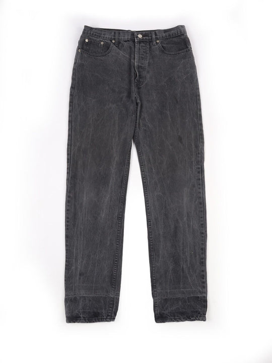 Vintage LEVIS 501 USA Denim Grey Mens Jeans Size W 33 L 34