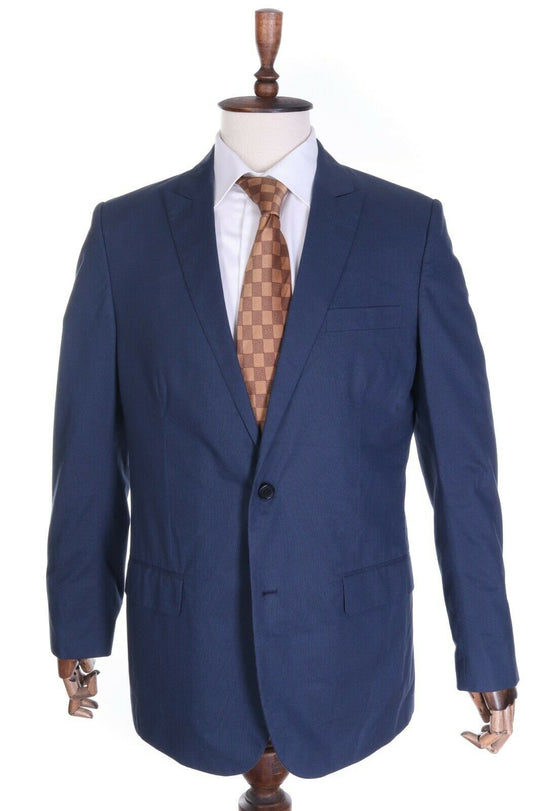 Men's HELMUT LANG Navy Pinstriped 100% Cotton Blazer Jacket Size 52