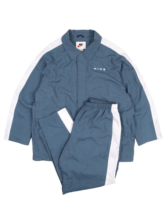 Vintage 90s Nike Track Suit Big Logo Windbreaker Set Jacket Pants Men's Size XXL
