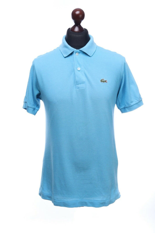 LACOSTE Blue Cotton Polo Shirt Size 3