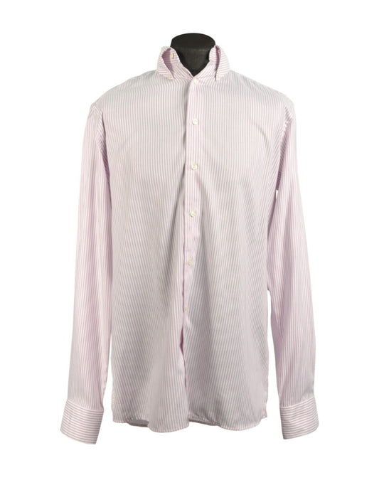 ETON Shirt  Contemporary Pink  Striped Cotton Men's Size 41 / 16 / L
