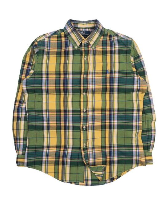 Men's POLO RALPH LAUREN Multicoloured Check Cotton Shirt Size M